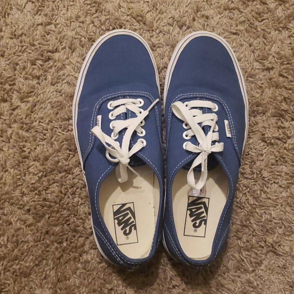 Vans blue canvas authentic sneakers